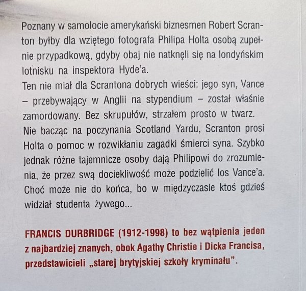 Francis Durbridge Umarły dla świata