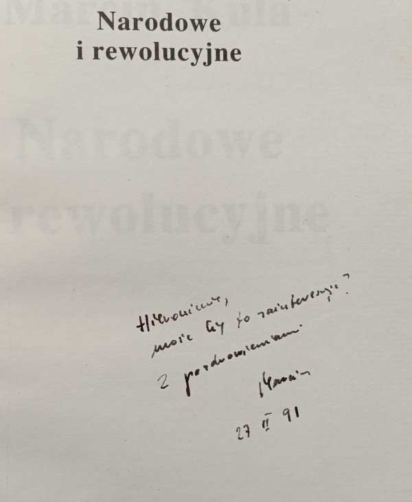 Marcin Kula Narodowe i rewolucyjne