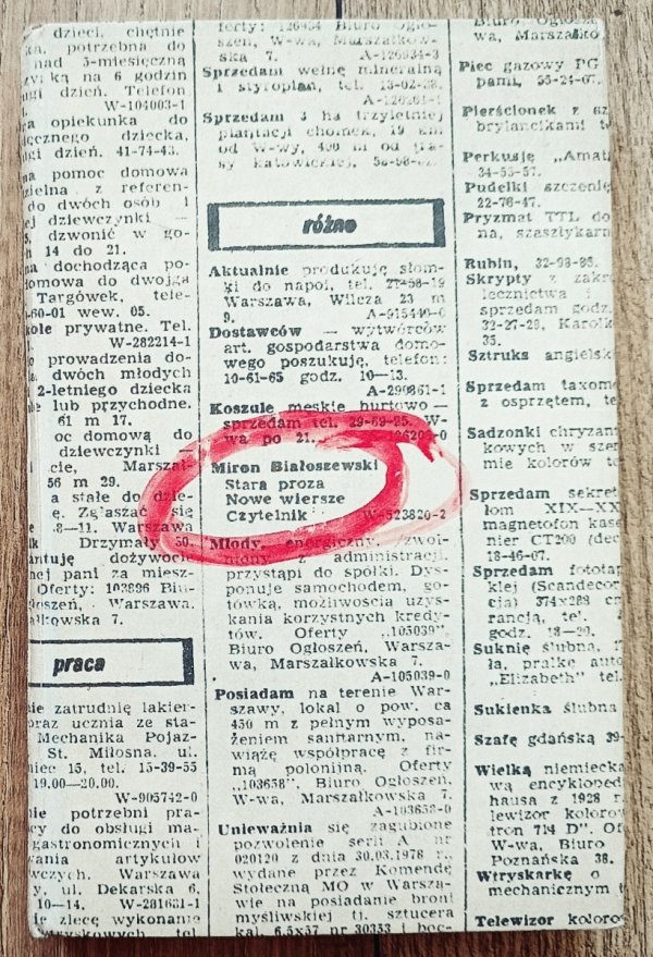 Miron Białoszewski Stara proza. Nowe wiersze