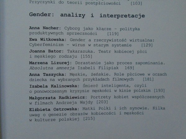 Małgorzata Radkiewicz • Gender. Konteksty