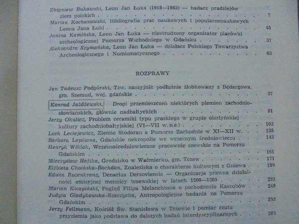 Pomorania Antiqua tom XIII • [Leon Jan Łuka, plemiona słowiańskie, ceramika, Kaszubi]