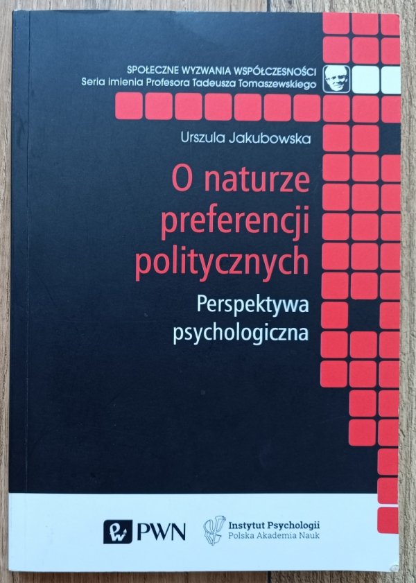 Urszula Jakubowska O naturze preferencji politycznych. Perspektywa psychologiczna