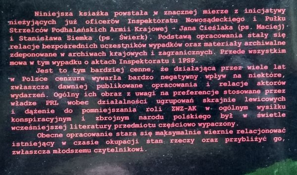 Grzegorz Mazur, Wojciech Rojek  • Wojna i okupacja na Podkarpaciu i Podhalu [dedykacja autorska]