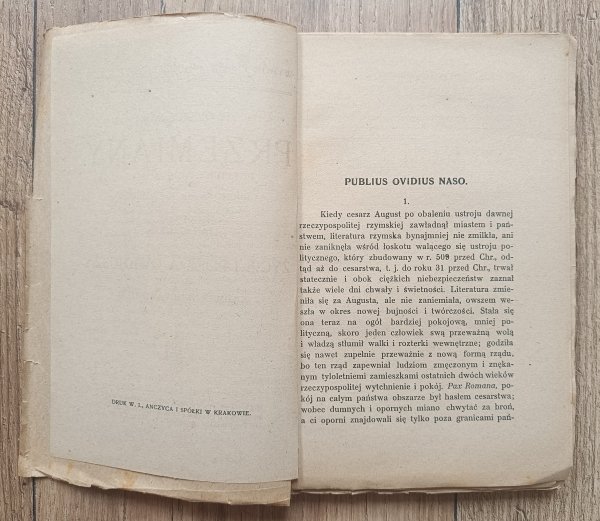 Owidiusz Przemiany / Życie i poezja Owidiusza / 1922