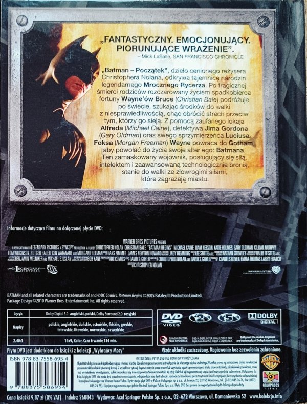 Batman - początek DVD