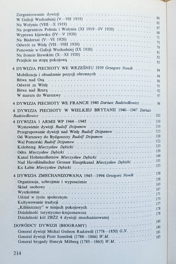 4 Dywizja Piechoty Zmechanizowana 1808-1994: zarys dziejów