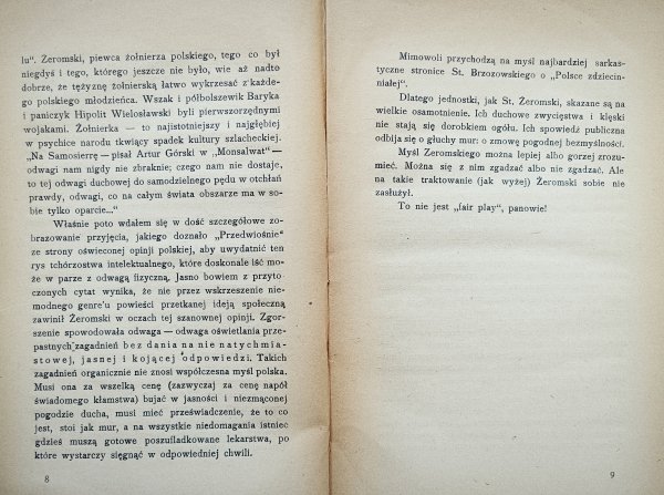 Julian Bonowicz Stefana Żeromskiego tragedia pomyłek