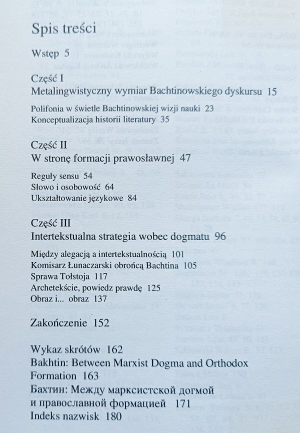 Aleksander Woźny Bachtin. Między marksistowskim dogmatem a formacją prawosławną. Nad studium o Dostojewskim