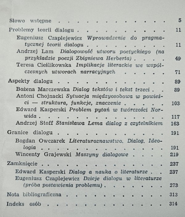 Dialog w literaturze