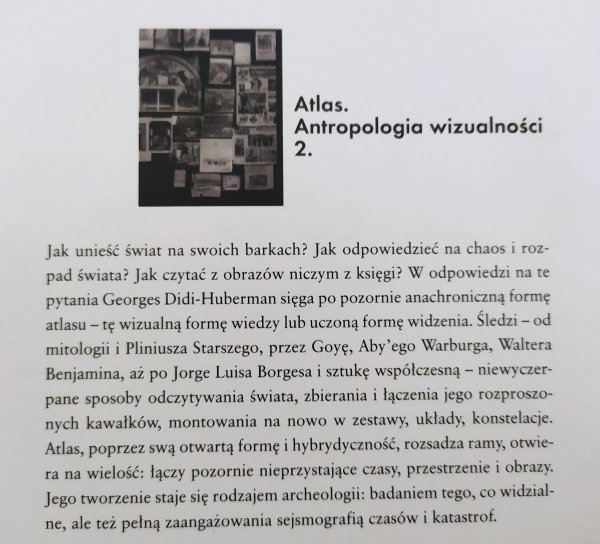 Georges Didi-Huberman • Atlas albo radosna wiedza podszyta niepokojem