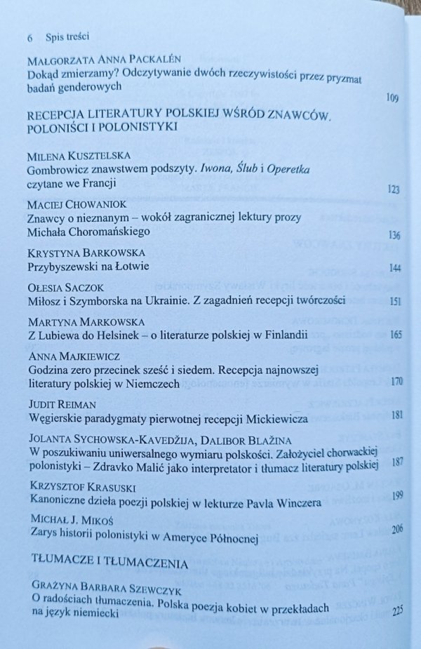 Literatura polska w świecie tom II: W kręgu znawców