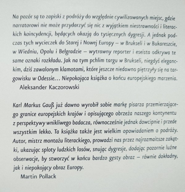 Karl-Markus Gauss W gąszczu metropolii