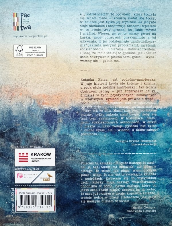 Kris Kaleta Podróżności, czyli opowieść o codzienności w podróży