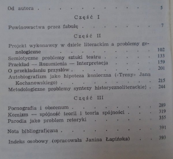 Jerzy Ziomek • Powinowactwa literatury