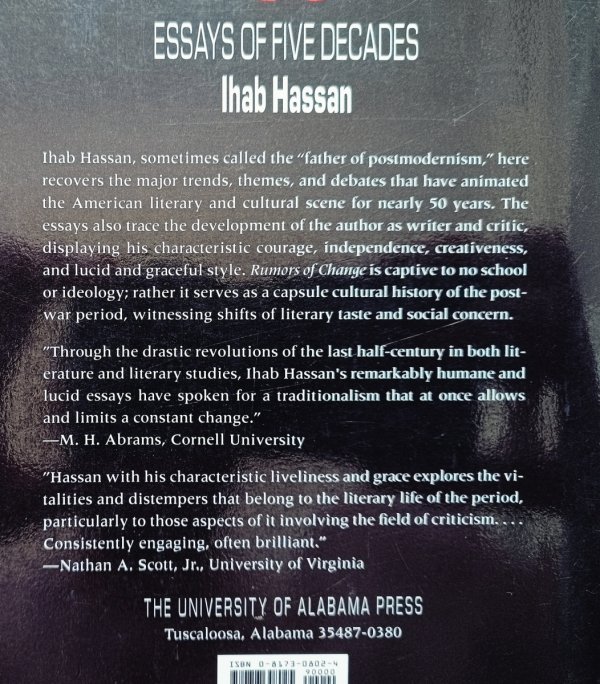 Ihab Hassan Rumors of Change