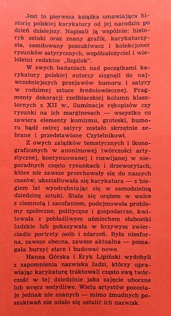 Z dziejów karykatury polskiej