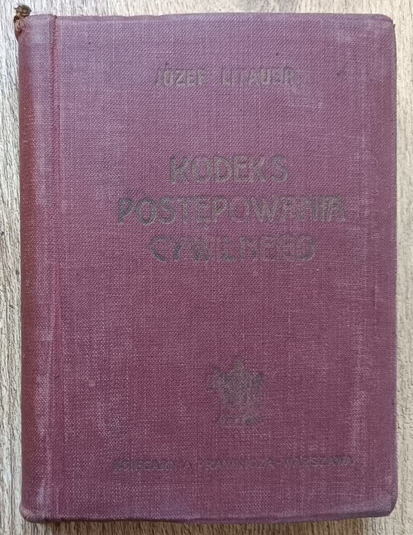 Józef Litauer Kodeks Postępowania Cywilnego [1939]