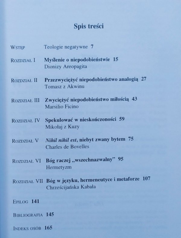 Jan Miernowski Bóg-Nicość. Teologie negatywne u progu czasów nowożytnych