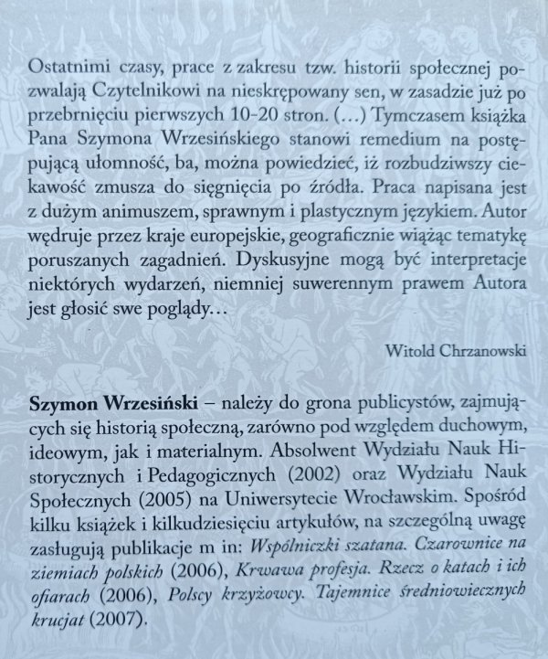 Szymon Wrzesiński Potępieńcy średniowiecznej Europy