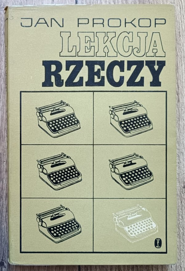 Jan Prokop Lekcja rzeczy [dedykacja Jana Prokopa]