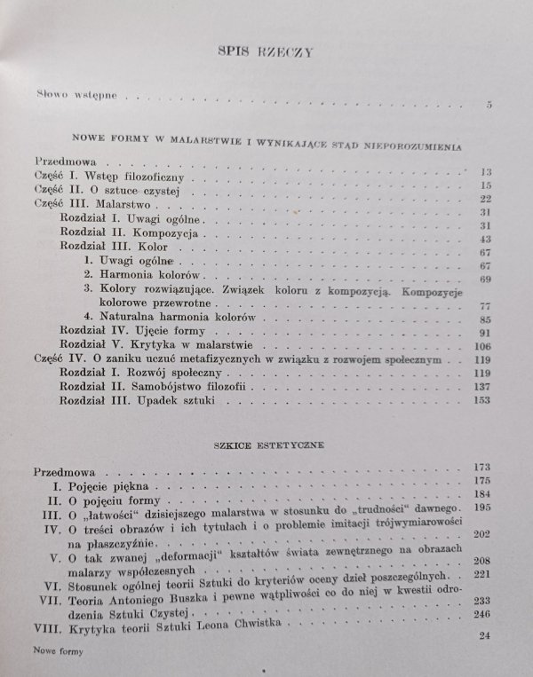 Stanisław Ignacy Witkiewicz Nowe formy w malarstwie i inne pisma estetyczne / 1959