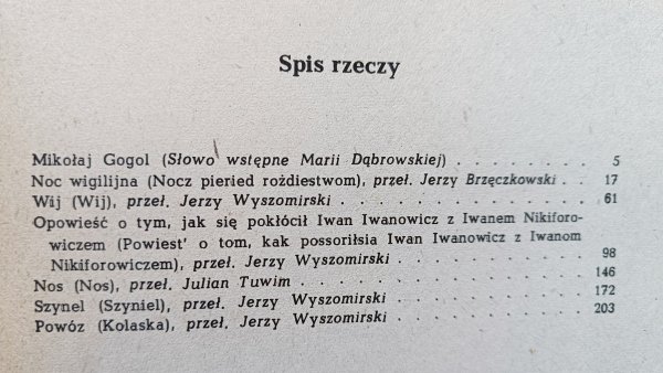 Mikołaj Gogol Opowiadania