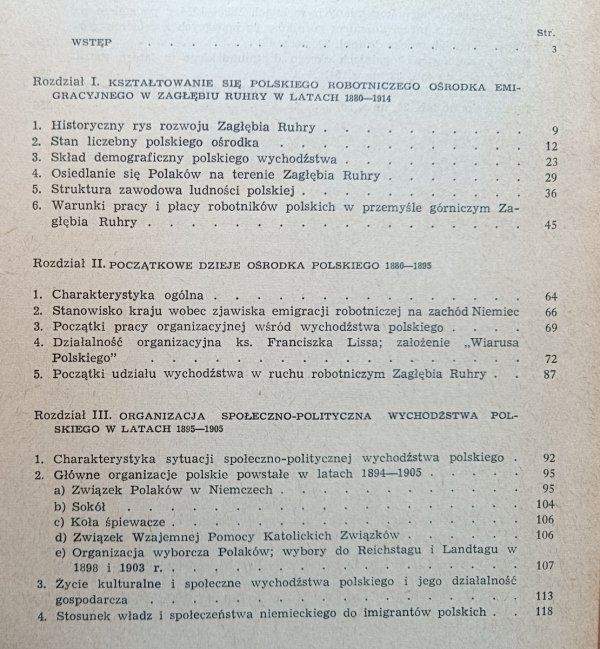 Krystyna Murzynowska Polskie wychodźstwo zarobkowe w Zagłębiu Ruhry w latach 1880-1914