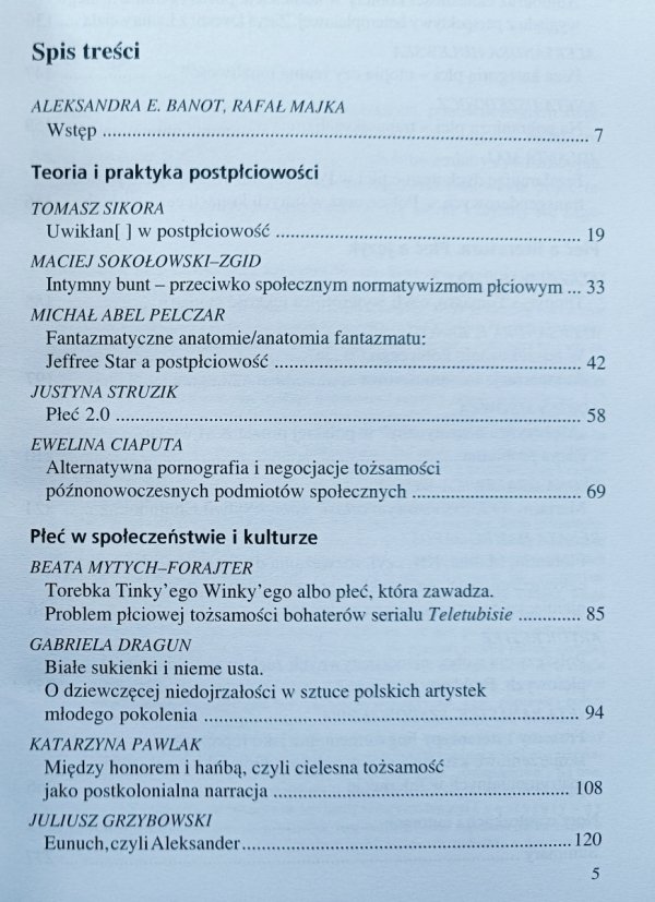 Postpłciowość? Praktyki i narracje tożsamościowe w ponowoczesnym świecie