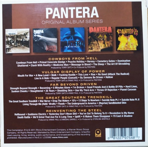 Pantera Original Album Series 5CD