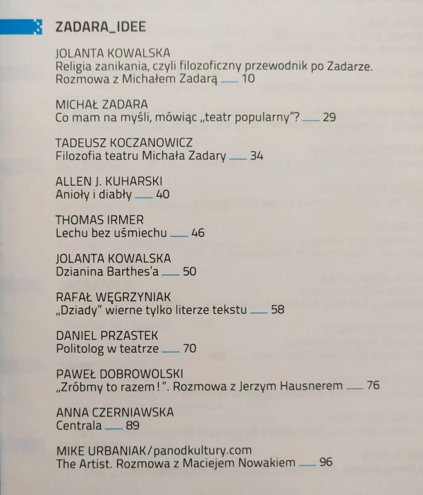 Notatnik Teatralny 78-79/2015 Michał Zadara
