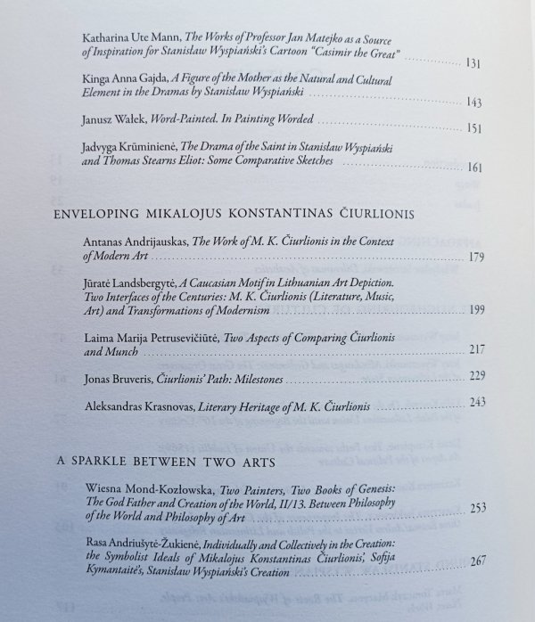 Stanisław Wyspiański - Mikalojus Konstantinas Ciurlionis: The Neighbouring of Cultures, the Borderlines of Arts