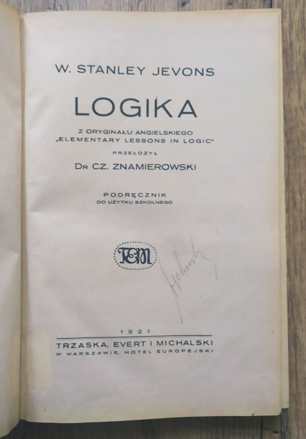 William Stanley Jevons Logika