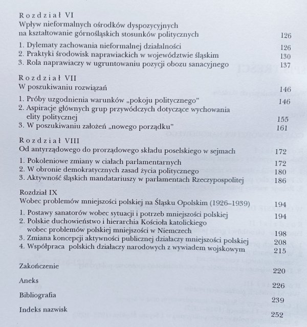 W kręgu polityki i władzy. Polskie środowiska przywódcze górnośląskiego obszaru plebiscytowego z lat 1921-1939