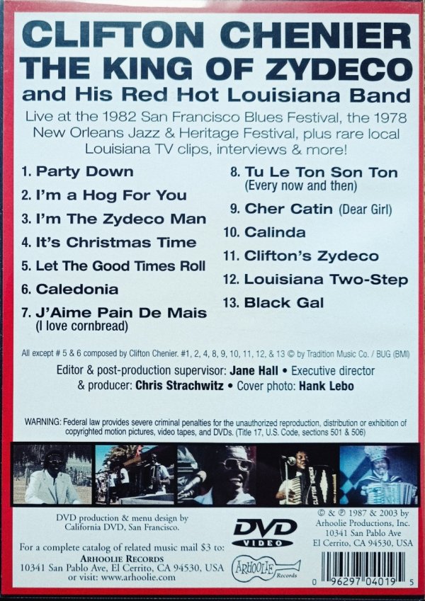 Clifton Chenier The King of Zydeco DVD