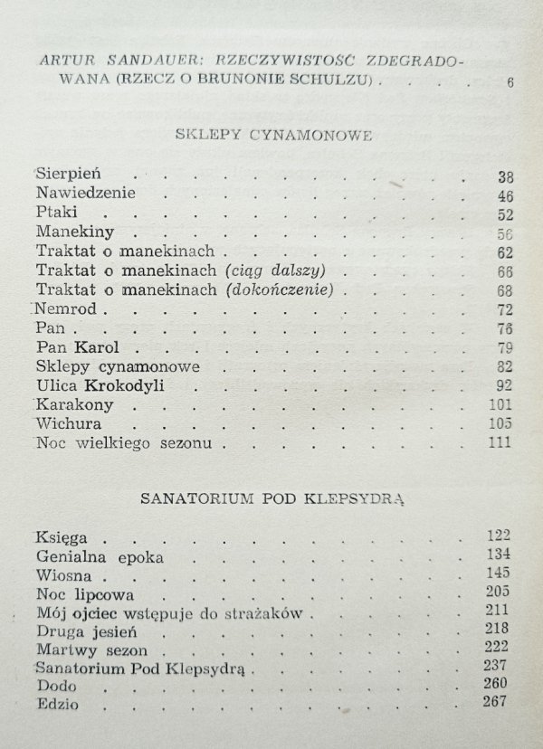 Bruno Schulz Proza