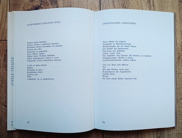Ewa Lipska Życie zastępcze. Ersatzleben [autograf Ewy Lipskiej]