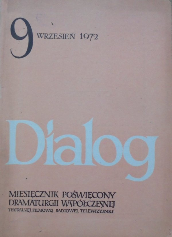 Dialog 9/1975 • [Tadeusz Kantor, happening, Dimitr Dimow, Taufik al-Hakim]
