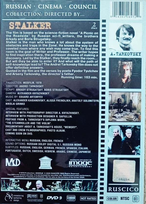 Andriej Tarkowski Stalker DVD