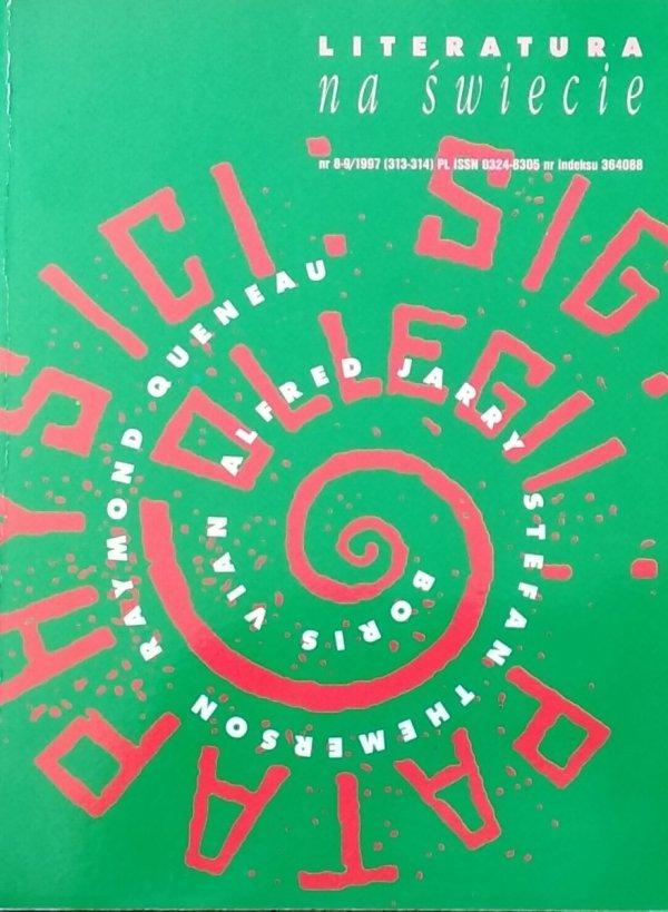 Literatura na Świecie 8-9/1997 • Boris Vian, Alfred Jarry, Raymond Queneau