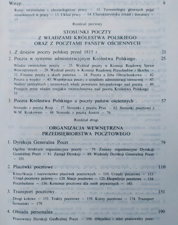 Mieczysław Czernik Poczta Królestwa Polskiego w latach 1815-1851. Organizacja i dokumentacja działalności