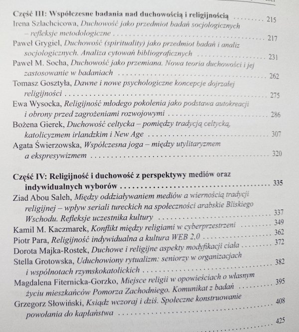 Religijność i duchowość - dawne i nowe formy