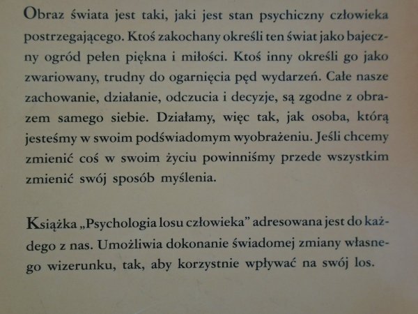Andrzej Wasilewski • Psychologia losu człowieka