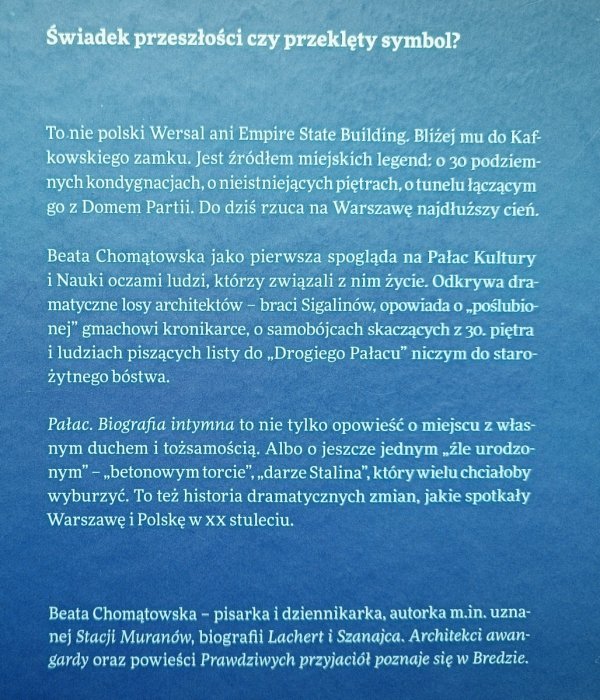 Beata Chomątowska Pałac. Biografia intymna