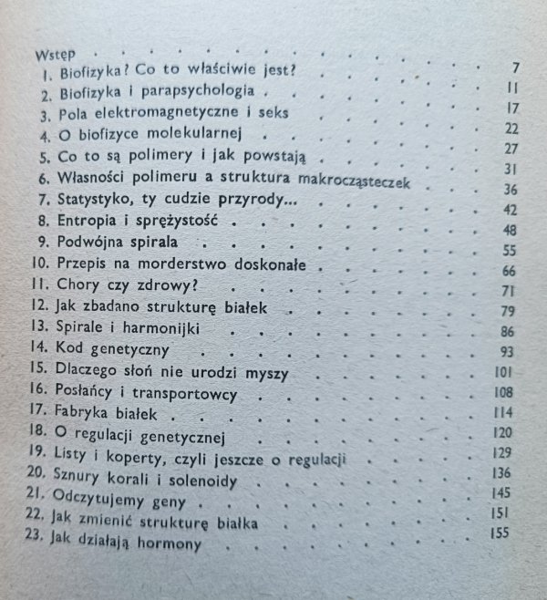 Włodzimierz Klonowski Tajemnice biofizyki