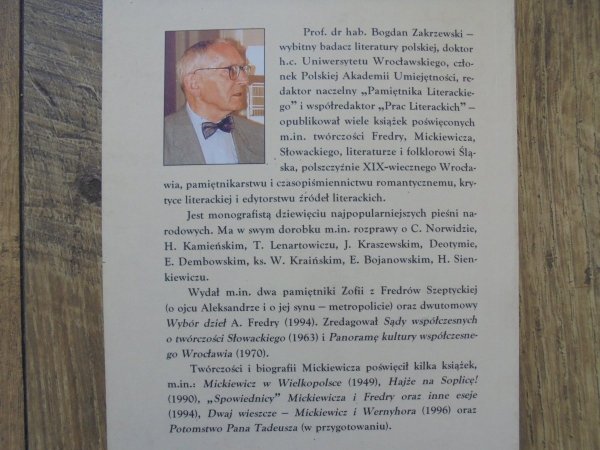 Bogdan Zakrzewski • Konterfekty z 'Pana Tadeusza'