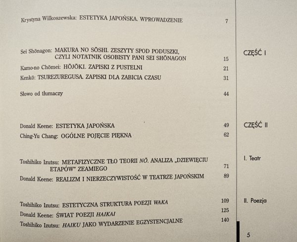 Estetyka japońska. Antologia
