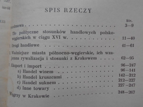 Krystyna Pieradzka • Handel Krakowa z Węgrami w XVI wieku [Biblioteka krakowska 87]