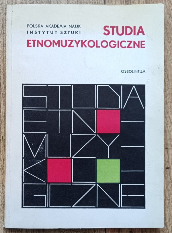 Studia etnomuzykologiczne
