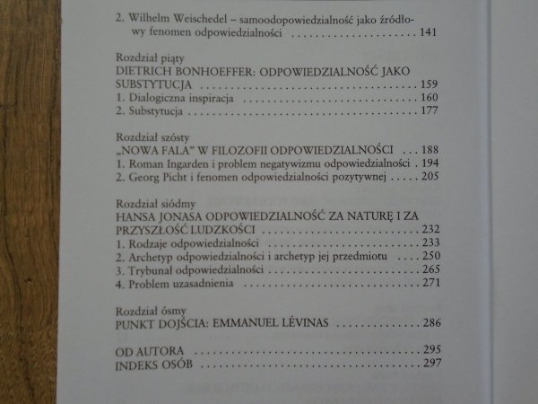 Jacek Filek • Filozofia odpowiedzialności XX wieku