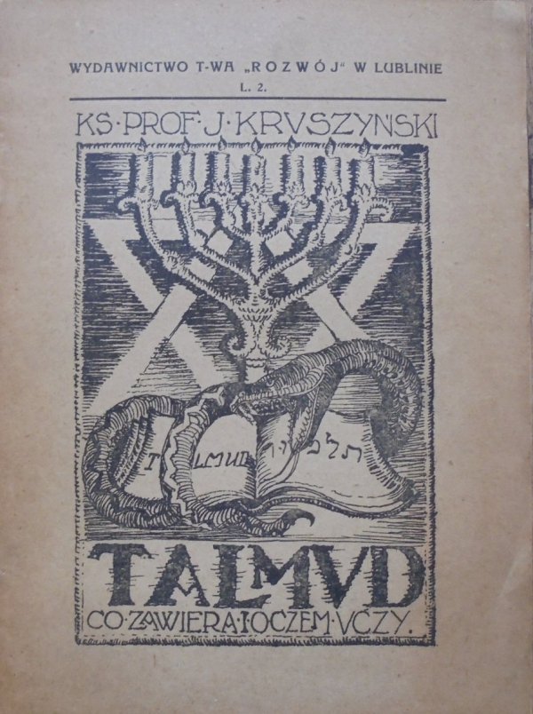 Ks. Prof. Józef Kruszyński • Talmud. Co zawiera i co naucza [1925]